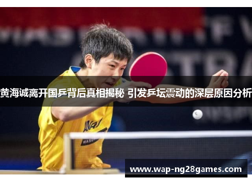 黄海诚离开国乒背后真相揭秘 引发乒坛震动的深层原因分析
